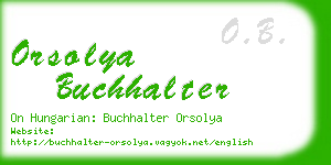 orsolya buchhalter business card